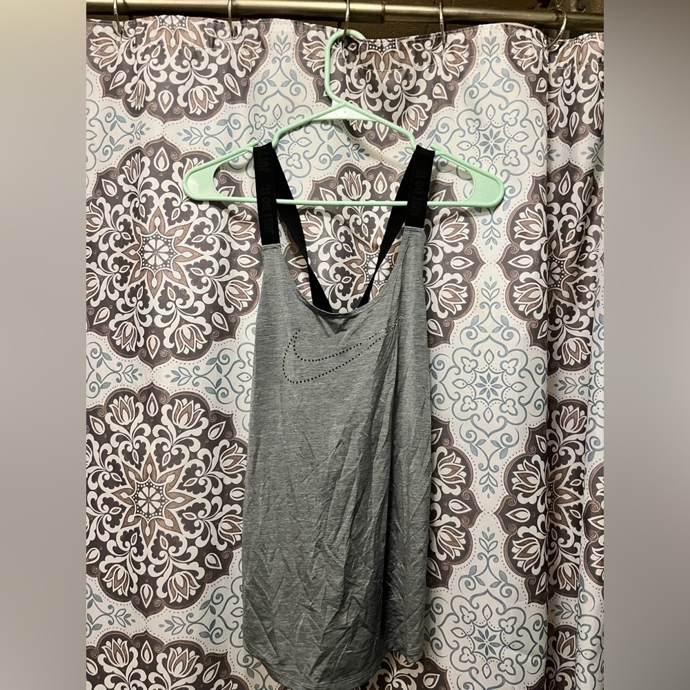 Nike gray adjustable tank